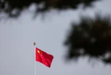 Gráfico de operações comerciais e arranha-céus na China