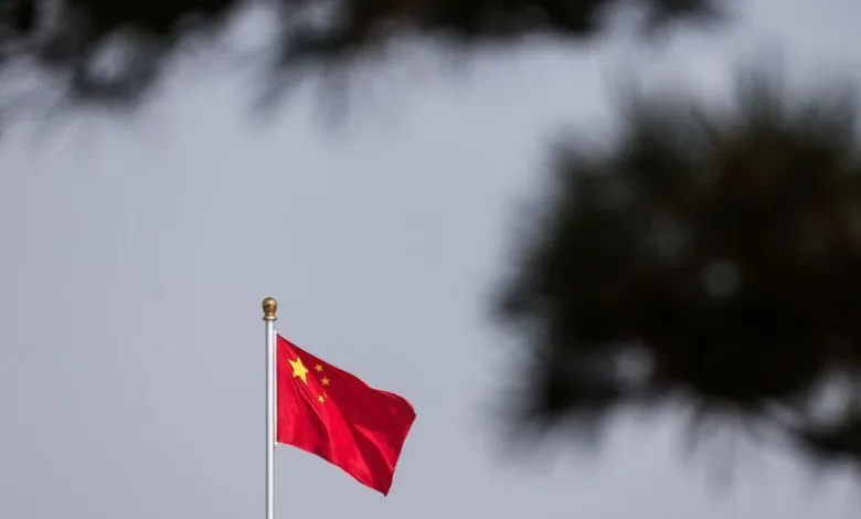 Gráfico de operações comerciais e arranha-céus na China