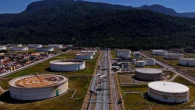 Plataforma de petróleo no mar
