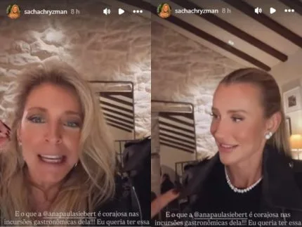 Sacha Chryzman e Ana Paula Siebert em evento