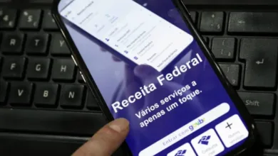Pessoa utilizando computador para consultar dados