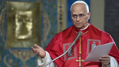 Papa Leão XIV durante celebração