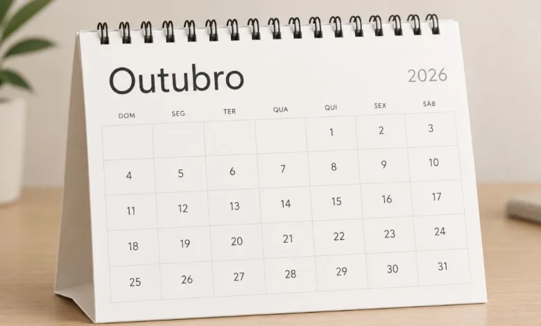 15 de outubro é feriado? Entenda como funciona o Dia dos Professores 1 Calendário escolar e livros representando o Dia dos Professores
