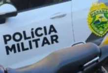 Motocicleta apreendida pela Polícia Militar