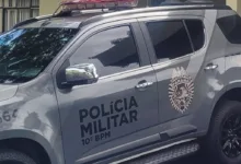 Viaturas da Polícia Militar em operação de segurança