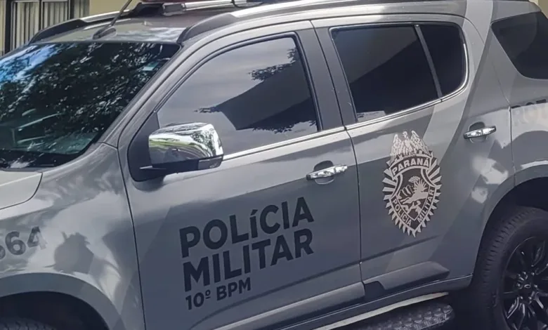Viaturas da Polícia Militar em operação de segurança
