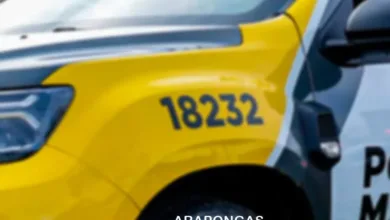 Viatura da Polícia Militar em operação