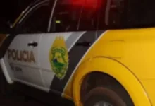 Viatura da Polícia Militar em operação
