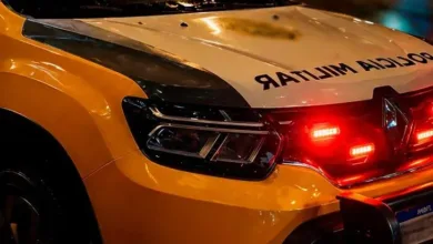Viatura da Polícia Militar em operação