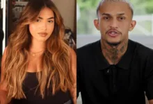 Ex-mulher do jogador Wesley França expõe traições e fuga pela janela 6 Amanda Martins e o jogador Wesley França