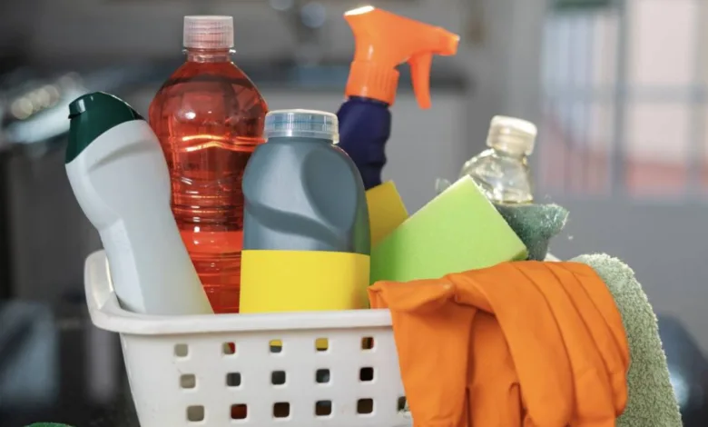 Embalagem de produto de limpeza genérico