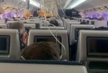 Aviao comercial em voo