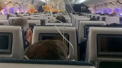 Aviao comercial em voo