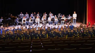 Apresentação da Banda Municipal no Cine Teatro Fênix em Apucarana