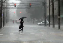 Chuva intensa em região do Paraná