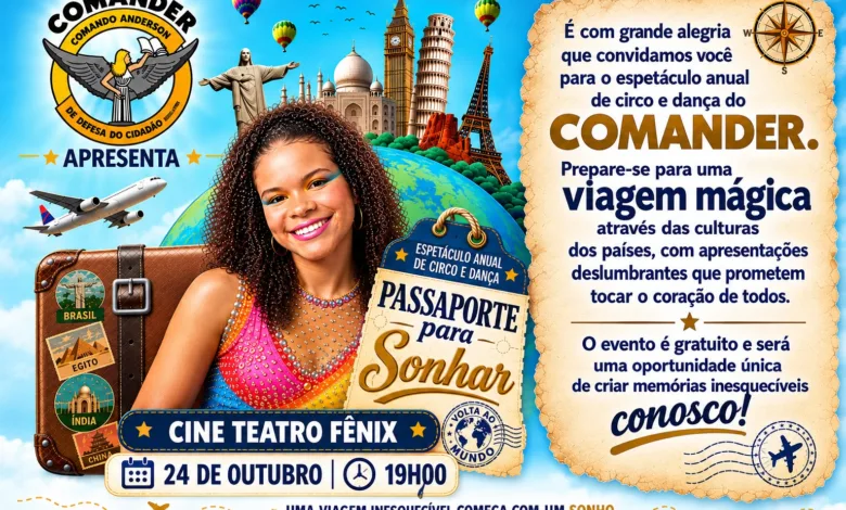 COMANDER promove espetáculo gratuito de circo e dança em Apucarana 1 Fachada ou interior do Cine Teatro Fênix em Apucarana
