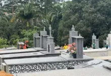 Cemitério onde ocorreu o acidente