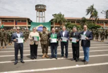 30º BIMec celebra 58 anos e recebe homenagem em Apucarana por ajuda humanitária 7 Solenidade comemorativa dos 58 anos do 30º BIMec em Apucarana