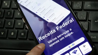 Fachada de prédio da Receita Federal