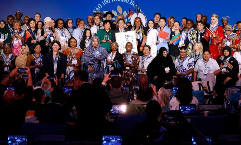 Pescadoras brasileiras premiadas pela FAO em Roma