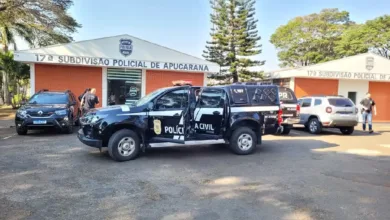 Apucarana: Polícia Civil prende homem de 70 anos condenado por estupro de vulnerável 2 Viatura e delegacia da Polícia Civil