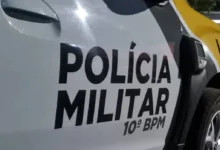 Viatura da Polícia Militar em operação de patrulhamento