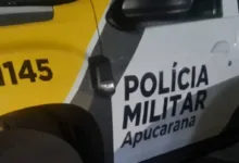 Viatura da Polícia Militar em operação