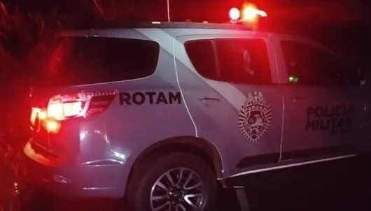 Viatura da Polícia Militar em operação