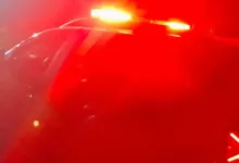 Viatura da Polícia Militar em operação.