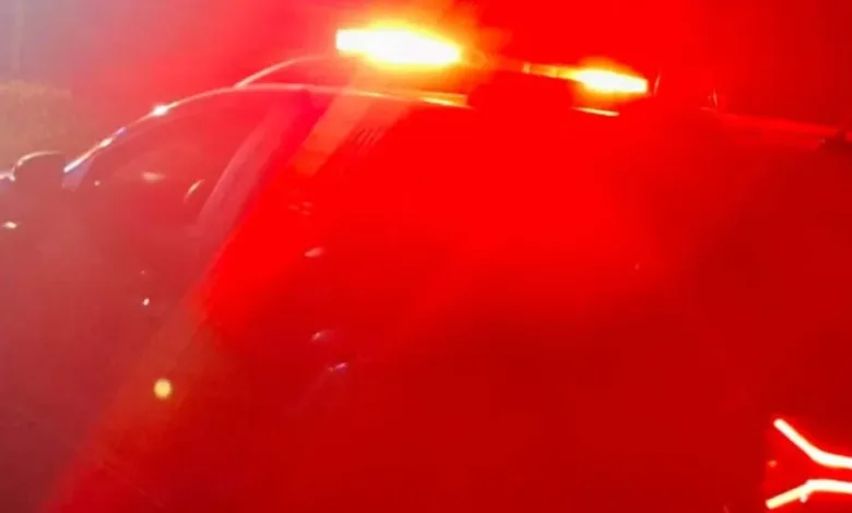 Viatura da Polícia Militar em operação.