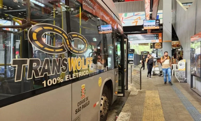 Ônibus da frota municipal de São Paulo