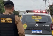 Condenado por estupro é preso pela Polícia Militar em Jandaia do Sul 3 Viatura da Polícia Militar