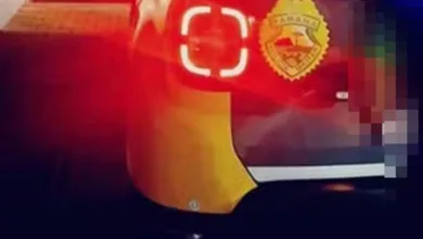 Viatura da Polícia Militar em atendimento de ocorrência