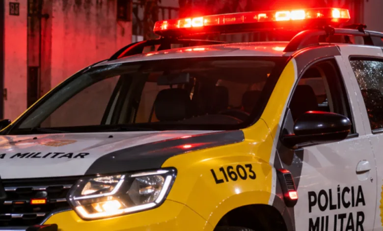 Motocicleta envolvida em acidente de trânsito