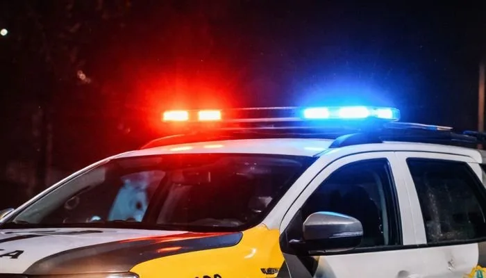Viatura da Polícia Militar em patrulhamento